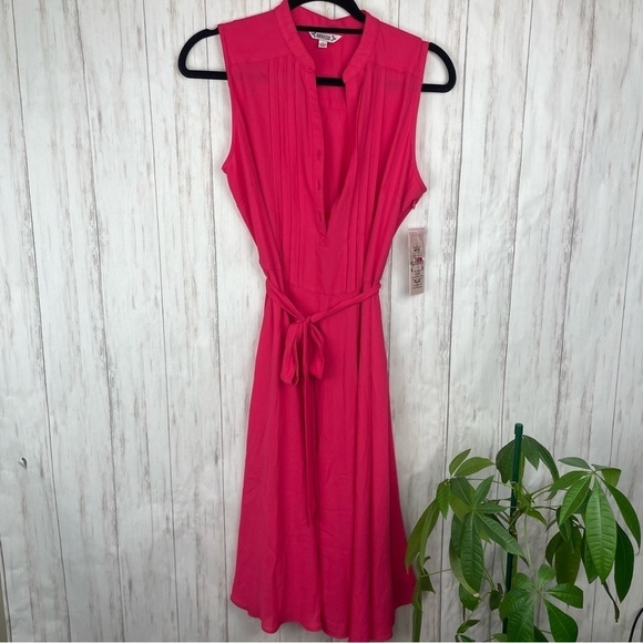 NWT NANETTE LEPORE  Waist Tie Sleeveless Dress in Monticello - Picture 1 of 10